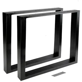 Köhko Montixx® 2er Set (1 Paar) Tischkufen& Tischbeine Tischuntergestell Möbelfüße B60 Cm X H72 Cm