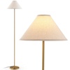 Stehlampe 3 flammig, freistehende Stehleuchte mit Fußschalter, E27-Glühlampensockel Metallmast, Leselampe für Wohnzimmer, Arbeitszimmer Schlafzimmer