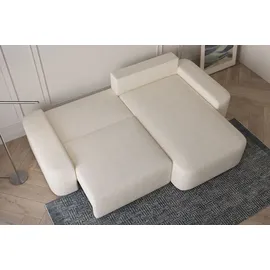 moeblo Eckcouch Bouclé 2-Sitzer Beige