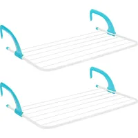 COM-FOUR com-four® 2X Heizkörper-Wäschetrockner - Verstellbarer Hängetrockner - perfekt