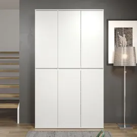 trendteam Nevada Mehrzweckschrank 111 x 191 x 34 cm Weiß