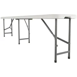 Juskys Bayreuth Bierzeltgarnitur 3-tlg. Tisch 180 x 70 x 74 cm weiß klappbar