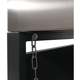 Proregal Mülltonnenverkleidung 125 x 68 x 84 cm anthrazit