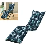 Generisch 48 x 120 cm Stuhlauflagen, Lounge Stuhlkissen für Schaukelstuhl/Terrasse/Innen- und Außenbereich, Gartenstuhl-Auflage Sitzpolster für Hochlehner Gartenmöbelauflagen, Chair (A)