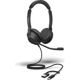 JABRA Evolve2 30 SE On Ear Headset kabelgebunden Stereo Schwarz Mikrofon-Rauschunterdrückung, Noise Cancelling Headset Telefon