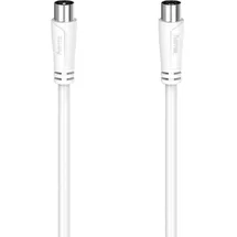 Hama Antennen-Kabel Koax-Stecker - Koax-Kupplung 3 m Weiß