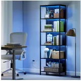 Homcom Bücherregal 60 x 30 x 179 cm Schwarz