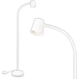 Briloner Stehleuchte, 127,5 cm, 1x GU10, max. 9W, weiß - Briloner