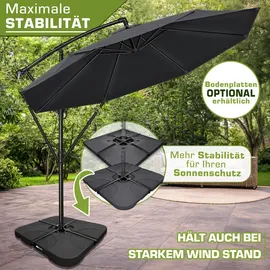 tillvex Ø 350 cm Anthrazit