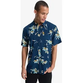 QUIKSILVER Kurzarmhemd Floral Blau XL
