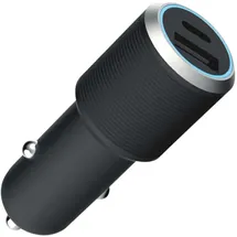 force-power Duales 37-W-PD-Autoladegerät Auto Adapter Schwarz