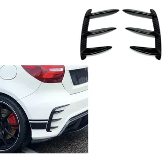 TWQBHSH Luftauslass-Luftmesser der Hinteren Stoßstange, Auto-Außenspoiler-Dekoration, Kompatibel mit Mercedes Benz W176 A200 A250 A260 A45 AMG 2013-2018,Glossy Black