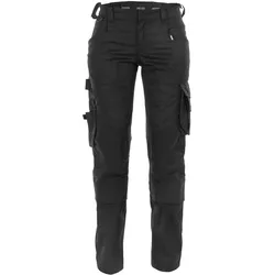 DASSY Dynax Women Arbeitshose mit Stretch und Kniepolstertaschen - schwarz - 42
