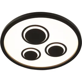 Briloner LED Panel 22W rund schwarz