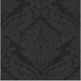 Profhome Barock Tapete 0,53 m x 10 m 5,33 m2 Schwarz 552631