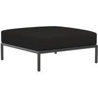 Houe LEVEL 2 Ottoman Hocker Aluminiumgestell - Dark Grey