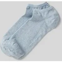 Sneakersocken mit Label-Schriftzug im 2er-Pack, Hellblau, 35-38