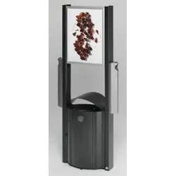 VAR Standgerät AG 78 mit Werbeflächen und 2x Ascher 2 x 3,5 l/50 l