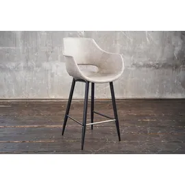 KAWOLA Barhocker ZAJA Barstuhl Sitzhöhe 76 cm Microfaser