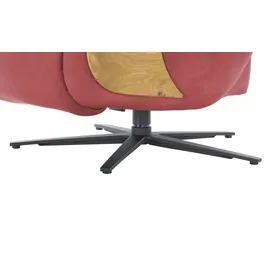 HIMOLLA Relaxsessel Leder 77 x 84 x 101 cm Rot