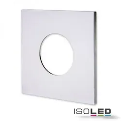 Cover Aluminium eckig chrom für Einbaustrahler Sys-68