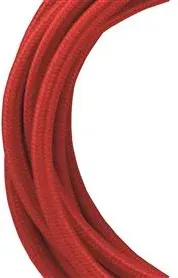 Bailey Textilkabel 2x0,75mm2, rot, 3m