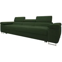 Mirjan24 Schlafsofa, Grün, Textil, 3-Sitzer, Rechteckig, 263x90x102 cm, Wohnzimmer, Sofas & Couches, Schlafsofas