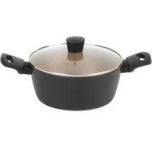 Russell Hobbs RH01670BEU7 Opulence kochtöpfe, 4.7L Ungefähre Füllmenge, antihaftbeschichtet 24cm töpf, abriebfest Suppentopf mit Glas deckel, kochtopf induktion, spülmaschinenfest