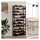 vidaXL Weinregal 77 Flaschen 77 x 30 x 90 cm Schwarz