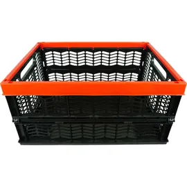 Novaliv Klappbox 30 L 6-tlg. Rot/Schwarz