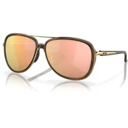 Oakley Split Time Rose Gold Polarized, Sonnenbrille - Gold/Braun Rosa/Gold-Verspiegelt
