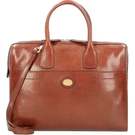 the Bridge Aktentasche Leder 35 cm Laptopfach braun