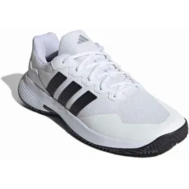 adidas Gamecourt 2 White/Black/Silver Met. 46 2/3