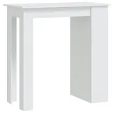vidaXL Bartisch mit Ablagefläche Weiß 102x50x103,5 cm Holzwerkstoff
