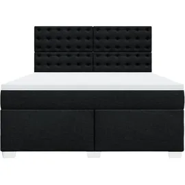 vidaXL Boxspringbett 180 x 200 cm Schwarz