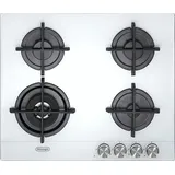 De’Longhi NSL 460 B, Weiß, Integriert, 60 cm, Gaskochfeld, Glas, 4 Zone(n) - Weiß