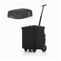 REISENTHEL® Einkaufstrolley carrycruiser frame black mit cover, mit carrycruiser cover Abdeckung schwarz