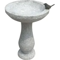 Dehner Granit-Vogeltränke, Ø42/H57 cm, grau