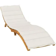 vidaXL Sonnenliegen-Auflage 200 x 60 x 4 cm melange creme 1 St.