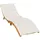 vidaXL Sonnenliegen-Auflage 200 x 60 x 4 cm melange creme 1 St.