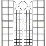 CLP Rankgitter Trigo 2er Set 0 x 0 cm Bronze