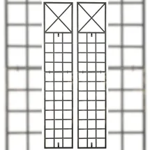 CLP Rankgitter Trigo 2er Set 0 x 0 cm Bronze