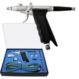 Wiltec Airbrush Pistole Set Typ 116AK schwarz/silber