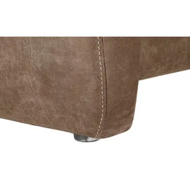 HIMOLLA Eckcouch Leder 2-Sitzer Braun