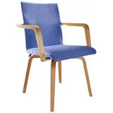 Mauser Sitzkultur Seniorenstuhl, blau Textil, 57x85x57 cm, Esszimmer, Stühle, Esszimmerstühle, Armlehnenstühle