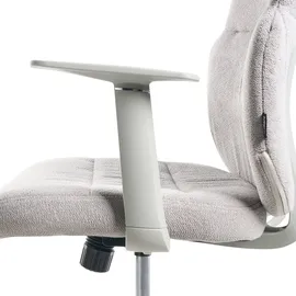 Beliani LEXOR Stoff Hellgrau