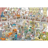 JUMBO Spiele Jumbo 1110100524 - Jan van Haasteren, Das Renovierungsprojekt, Comic-Puzzle, 3000 Teile
