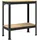 vidaXL Werkbank mit Regal Schwarz 81 x 41 x 91 cm Sperrholz und Metall