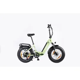 Touroll E-Bike Klapprad Elektrofahrrad mit 20 Zoll Fat Tire, 48V 15Ah Abnehmbarer für Lange Reichweite bis zu 120 km, 7 Gang Getriebe mit Mehrfache Dämpfung,Reichweite Max 90km 7-Gang-All-Terrain Ebike Herren für MTB, Strand & Schnee