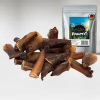 500g Ochsenziemerabschnitte Ochsenziemer Abschnitte wie - Rinderkopfhaut Schweineohren Kausnack Kauartikel
